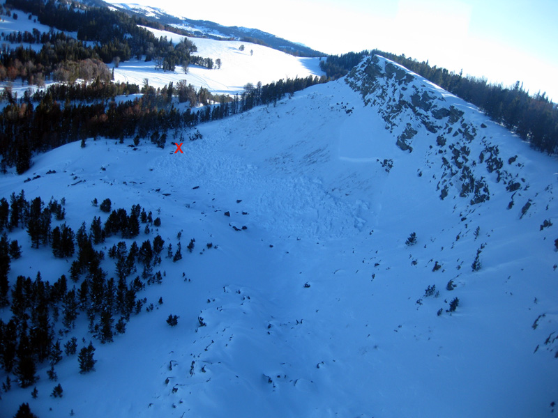 Gravelly Range Avalanche From Air-1